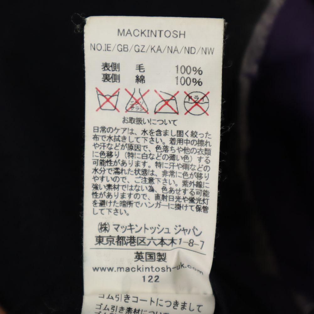 Mackintosh Made in Scotland wool blend Chester coat 36 Navy With belt Men's Used