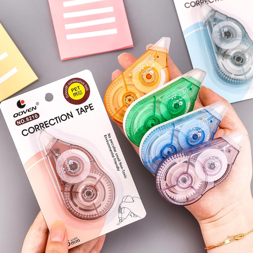 Morandi Color Large Capacity Transparent Correction Tape - Premium Student Stationery Gift