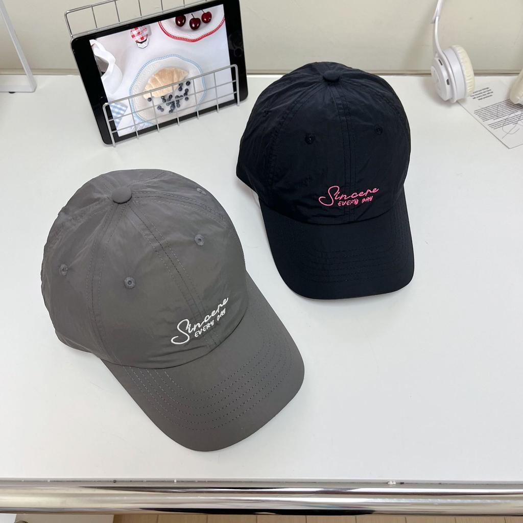 Spring and Summer New Quick-drying Baseball Cap Women's Versatile Letter Embroidered Cap Light and Breathable Sun Hat Men