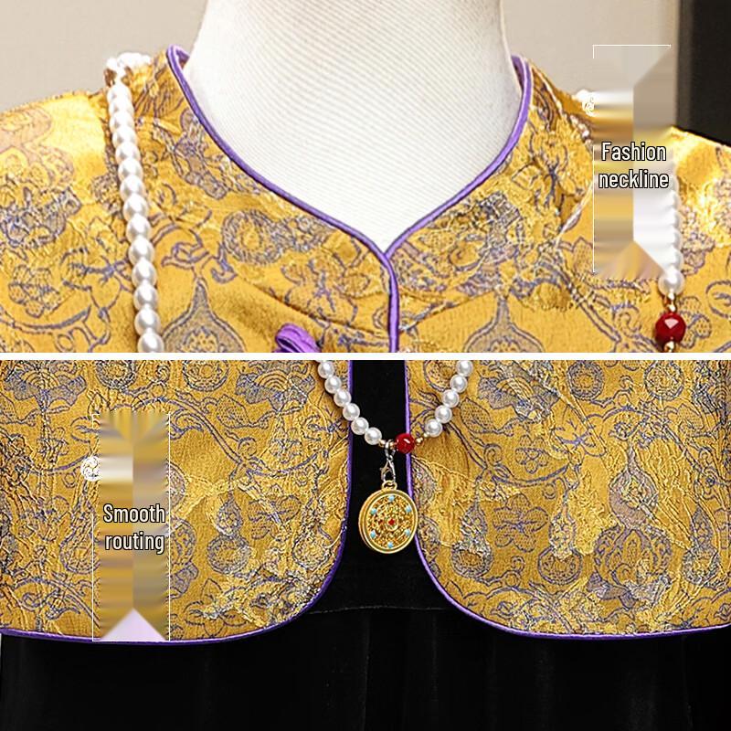 Tang Lady New Chinese Style Velvet 3-Piece Set for Moms