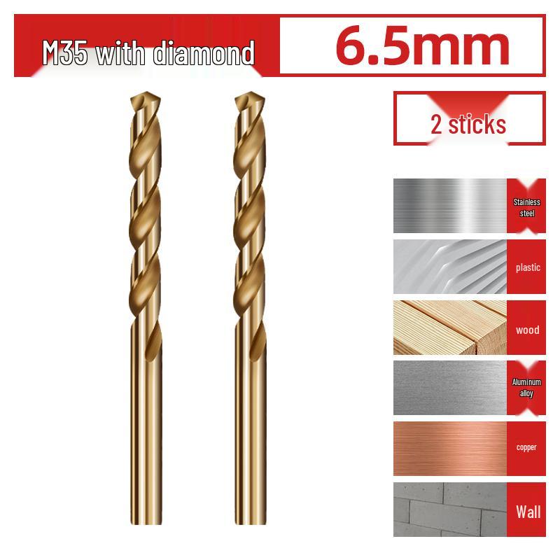 Cobalt-Coated High Hardness 304 Stainless Steel Twist Drill Bit