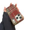 INS velvet plaid fits iPhone 17 Pro Max case, iPhone 16 full coverage 15, niche 14/13 goddess