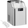 Ice Maker, Ice Cube Dispenser, Ice Maker Machine, 20 Kg/24h Ice Maker with 2.1 L Water Tank, Silver