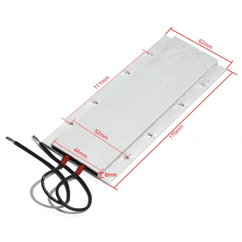 PTC Heating Element 220V 170x62x6mm 60-150 Degrees Constant Temperature PTC Ceramic Heater Thermostat 60Degree