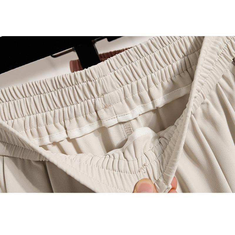 DIMANAF Übergröße Sommer Lange Hosen Damen Locker Elastischer Bund Freizeithosen Neu Einfarbig Hosen