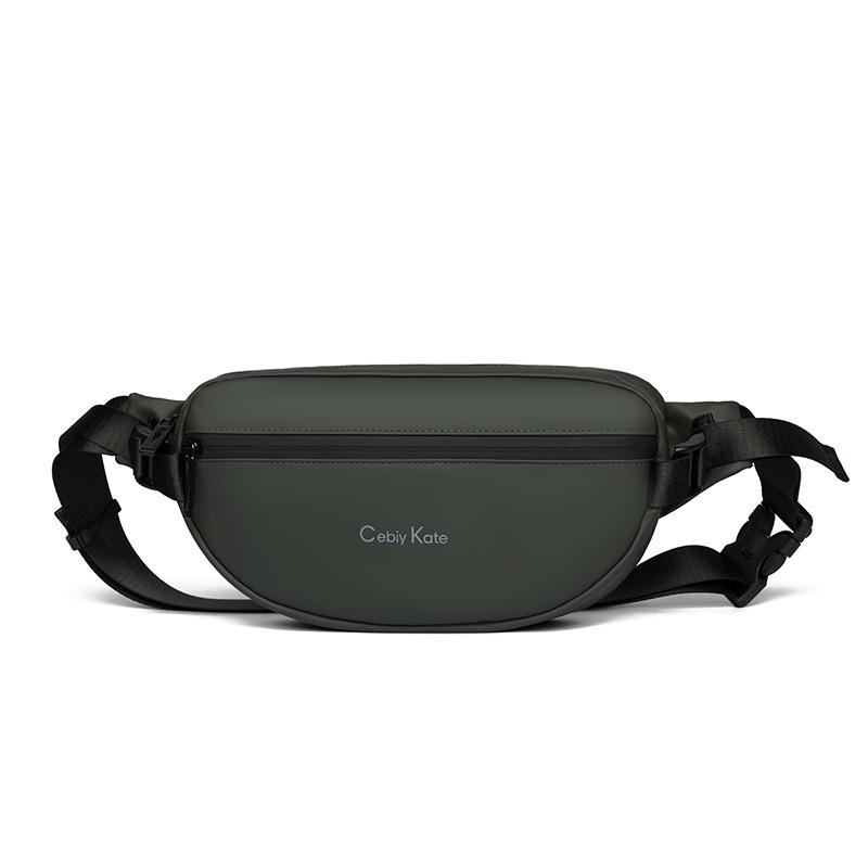 

Мужская водоотталкивающая нагрудная и поясная сумка в корейском стиле для занятий спортом на открытом воздухе оливковое зеленый