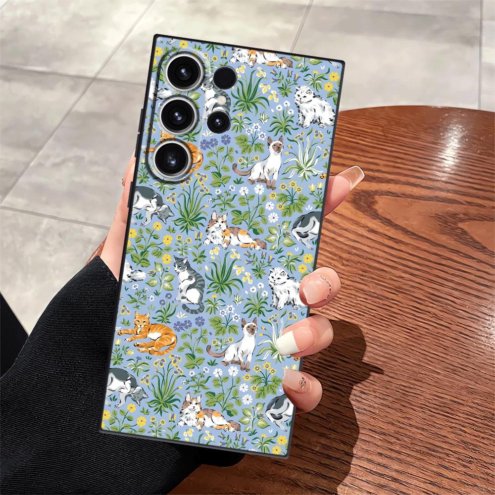 

Cartoon Flower Animals Case for Samsung Galaxy S25 S23 Note 20 8 9 10 S10 S9 S24 Plus S26 S21 FE S20 Ultra Funda Phone Cover Galaxy Note8