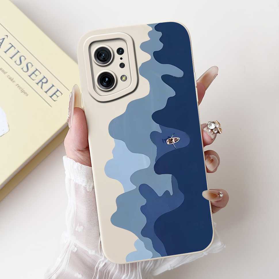 For Oppo Find X5 PFFM10 Cases Cute Cat Print Soft Silicone Back Cover For Oppo Find x5 X5 CPH2307 6.55" Shockproof Phone Casing