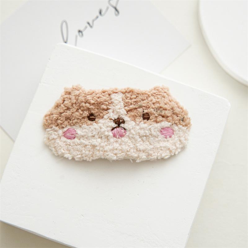 Cute BB Side-parted Hairpin with Cartoon Hair Accessory for Side-bun Hairstyle, New Style Women's Hair Clip Headpiece