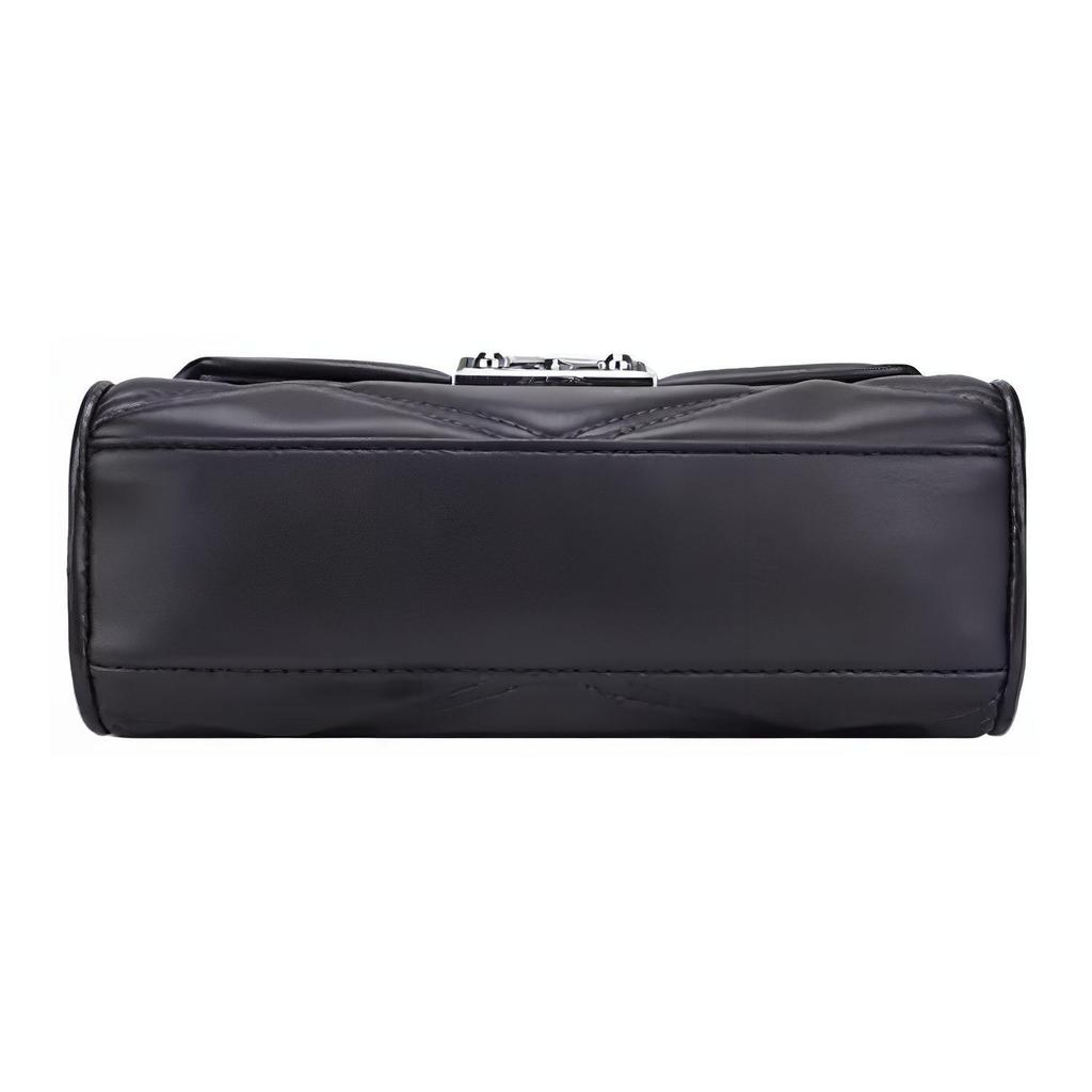 New MICHAEL KORS Cow Leather Chain Bag, Crossbody Handbag, Shoulder Bag Regular Women's Black 35S2SNRL2U-BLACK