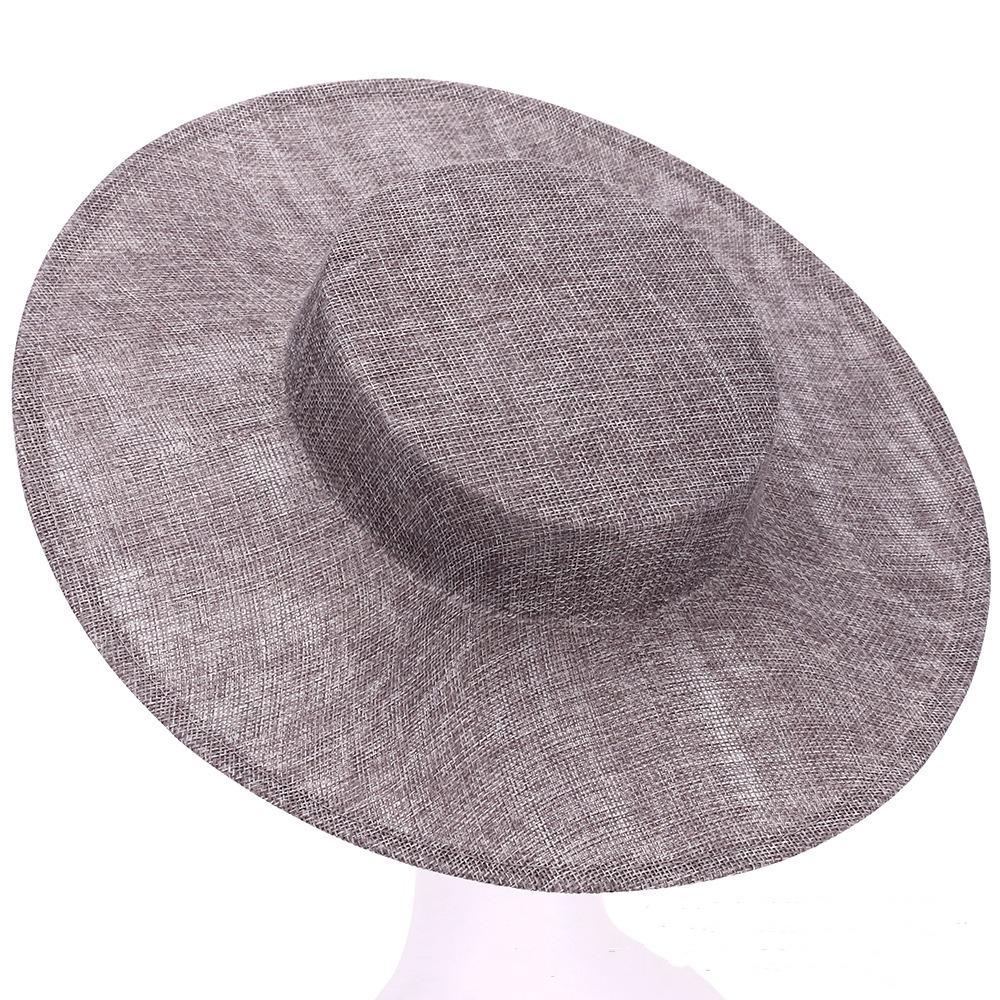 Hår Accessories DIY Hat Fascinator Base Ensfarvet Flere Farver Banket Hatte Hovedbeklædning Hat Base Bryllup