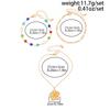 3pcs Set Bohemian Retro Colorful Crystal Chain Metal Flower Pendant Anklets for Women Beach Vacation Foot Jewelry Accessory Gift