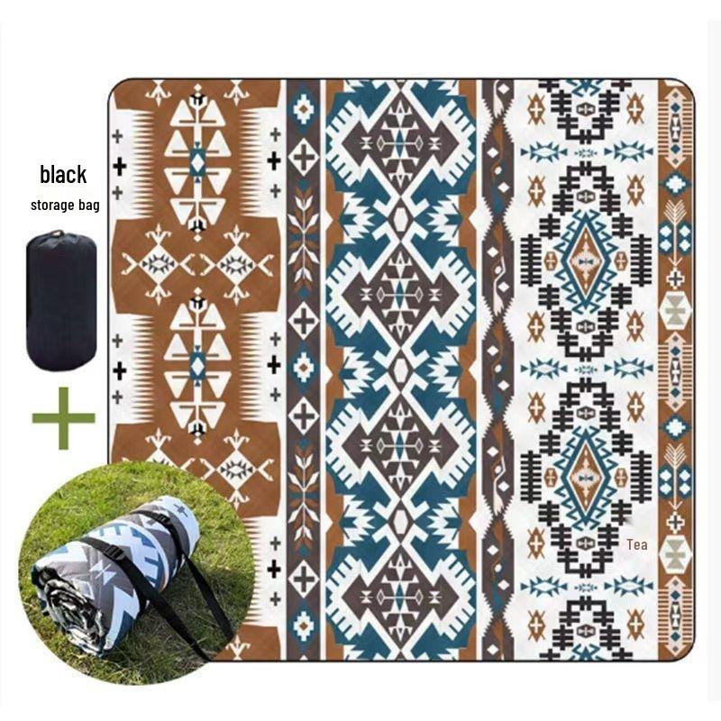 

A1R Ridge Holiday Half-Mountain Villa Thickened Moisture-Proof Picnic Mat, 2x3 Meters 200x200cm