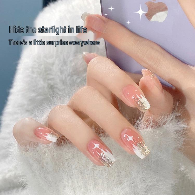 Popular Multi-color Star Nail Art Stickers: DIY Laser Gold & Silver Wearable Adhesive Decals