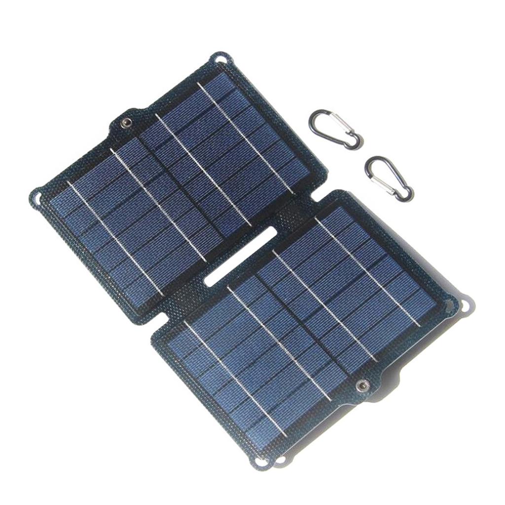 ETFE Mobile Solar Charger Portable Solar Panel Energy Power Bank 5V USB for Phone Waterproof Outdoor Hiking