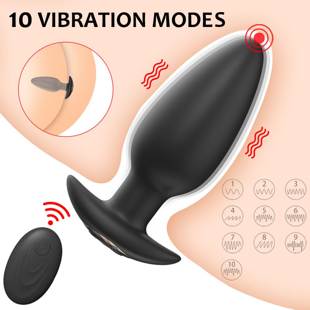 Vibrátory anální zástrčky pro muže Masturbátory prostaty Masturbátory Ženy Vaginální stimulátor Dilda Dálkové ovládání Sexuální hračky pro muže na řitní zadek