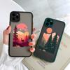 Mountain Tree Sunset Phone Case For iPhone 7 8 Plus SE2 For Iphone X XR Xs Max 16 11 12 13 14 15 Mini Pro Max Shockproof Cover