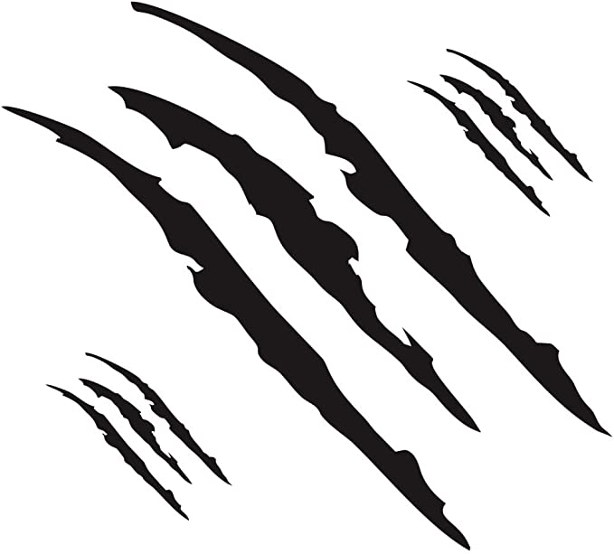 Naklejki ślady pazurów samochodu zestaw Uniwersalne winylowe naklejki na reflektory samochodowe, maskę, naklejki dekoracyjne na karoserię, hurtownia akcesoriów samochodowych