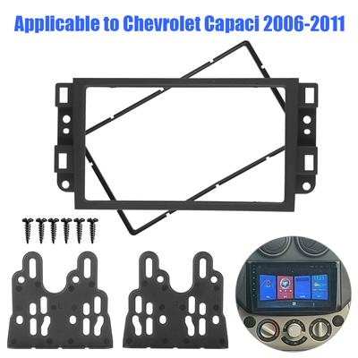 Kit Painel de Acabamento para Instalação de DVD Player Painel 2 Din Moldura Rádio de Carro Painel Fascia Para Chevrolet Capaci, Epica 2006-2011