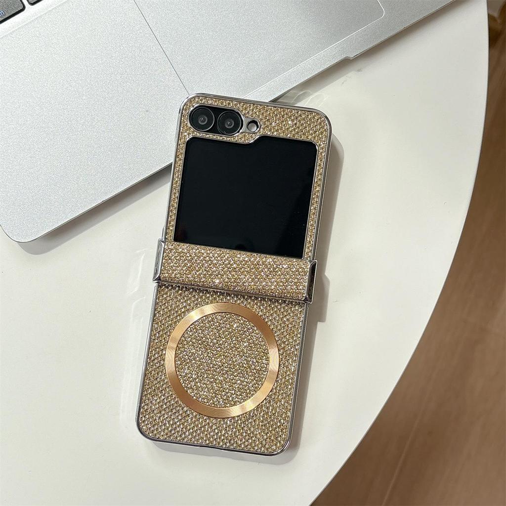 Luxury Glitter Magnetic Case for Samsung Z-Flip6/7 Foldable Phones