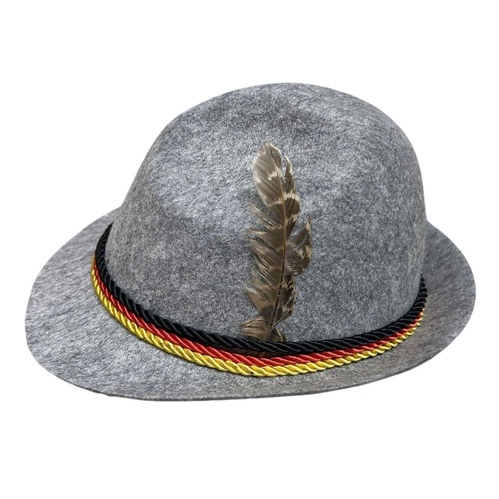 Dress Up Feather Decors Hat Bavarian Costume Cosplay Cap Oktoberfest Hat  Halloween Props