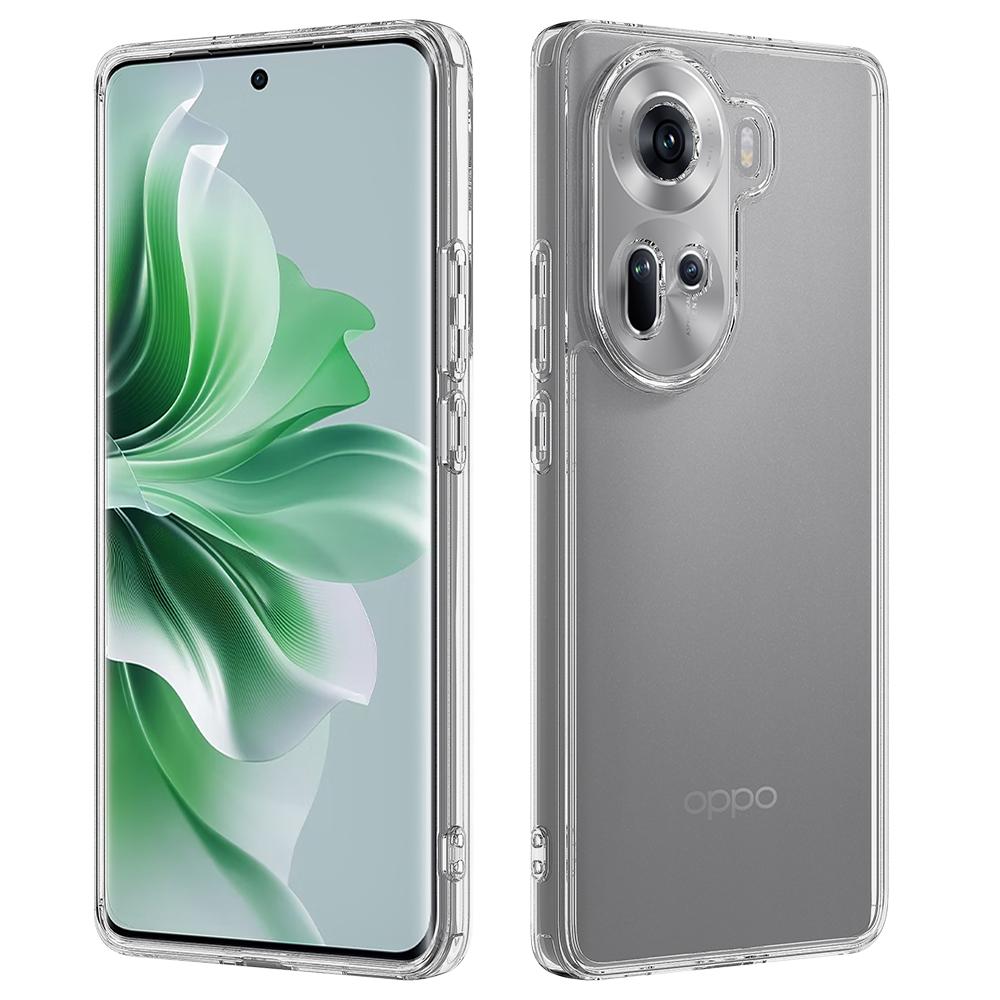 

For Oppo Reno11 5G (Global) Case TPU+Acrylic Anti-Scratch Clear Back Cover A