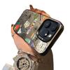 iPhone 15 Pro Max Silver Travel Route Map Phone Case