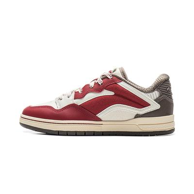 Li Ning Weigu Pro S Bequeme Vielseitige Rutschfeste Abriebfeste Low-Top Skateschuhe Herren Sneaker Rot Weiß AEPV035-3