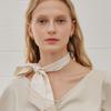 YUPPE SQUARE TWILLY SCARF_BEIGE