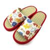 [emptio] Japanese Pattern Platform Tatami Slippers Comfort Plush Indoor Slippers Rush Grass Cushione
