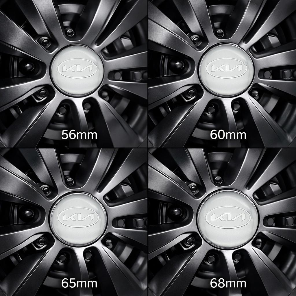 ENTQ1 4pcs 56mm 60mm 65mm 68mm Car wheel emblem Wheel Center Hub Cap auto Rim refit badge covers sticker styling accessories For kia 54A