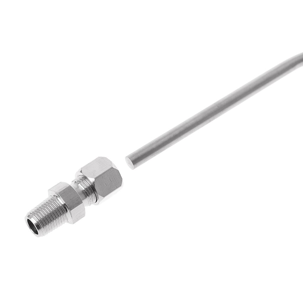 Abgastemperatur-Thermoelement mit freiliegender Spitze & K-Typ-Stecker, 1 Meter Länge, 0-1250 ℃, Langlebig