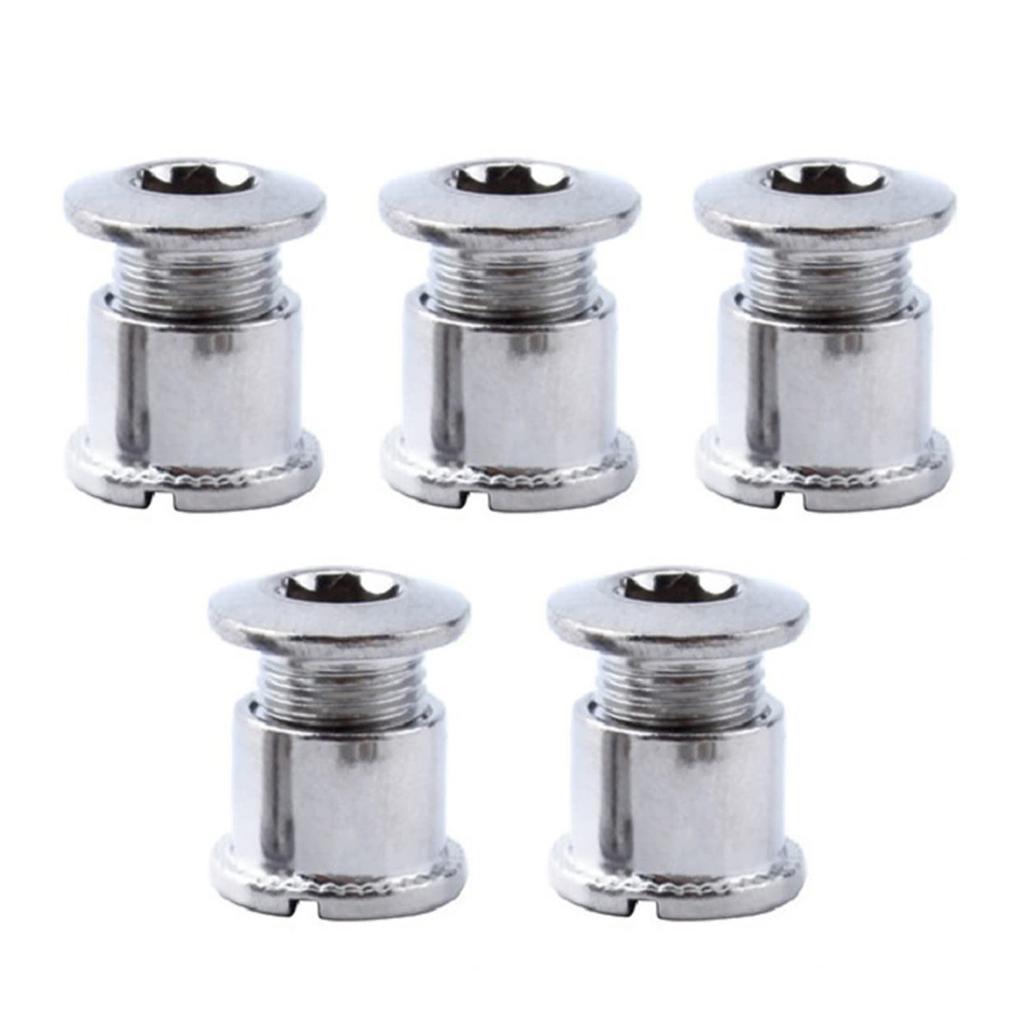 5pcs Light weight Chainring Bolts Steel Cycling Disc Screws Bike Chainwheel for Mountain Fixed Gear Track Bikes