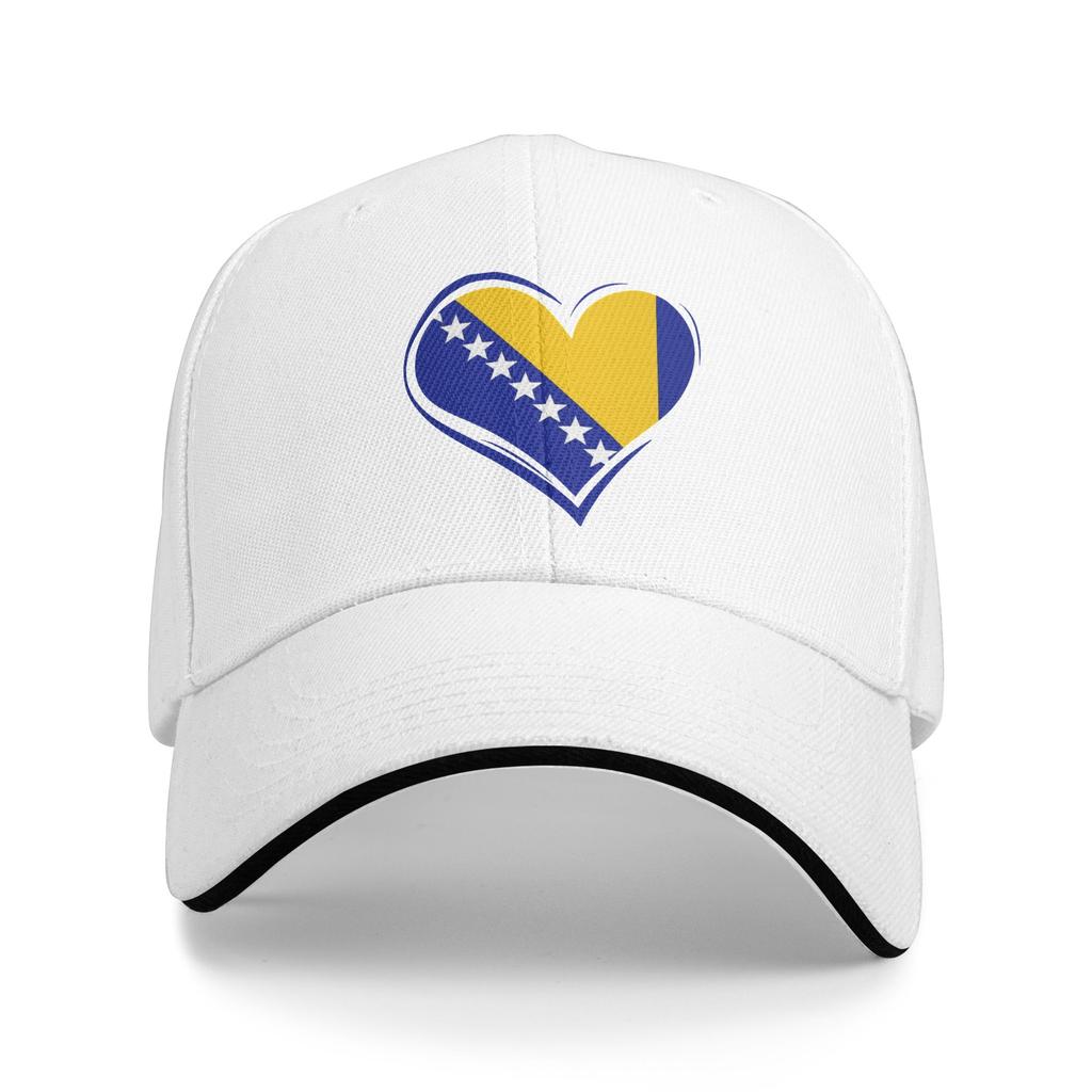 Unisexs Womens Bosnia and Herzegovina Flag Outdoor Hat Adjustable Baseball Caps Casual Baseball Cap Sports Hats