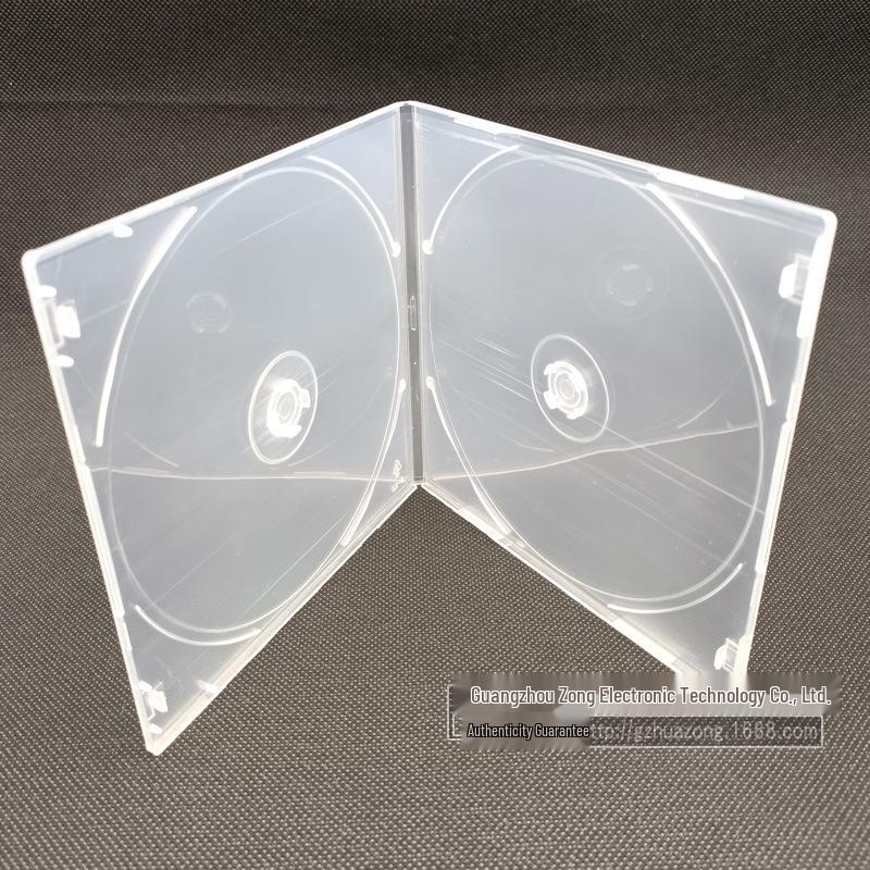 

Ультратонкий двойной CD/DVD кейс с вставляемой обложкой Double pack прозрачный