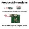 Micro USB Connector Type C Adapter Board USB 2.0 Data Transfer Data Power Adapter DIY Repair Adapte Modification Accessories