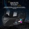 2026 NEW Y70 Colorful Lights Motorcycle Bluetooth Helmet Headset Earphone IPX6 Waterproof Support Connecting 2 Phones Same Time