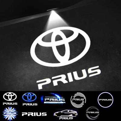 2 Stück für Prius 30/40/50 Serie 2005-2019, LED Tür-Willkommenslicht, Projektorlicht, Bodenlicht, Türwarnlicht, Deko
