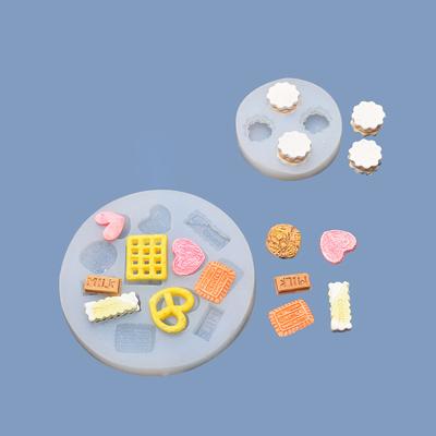 Fondantform DIY Waffel-Keksform für Kuchen Schokolade Süßigkeiten für Geburtstag Taufe Hochzeitsfeier Backwerkzeug Tonherstellungsform