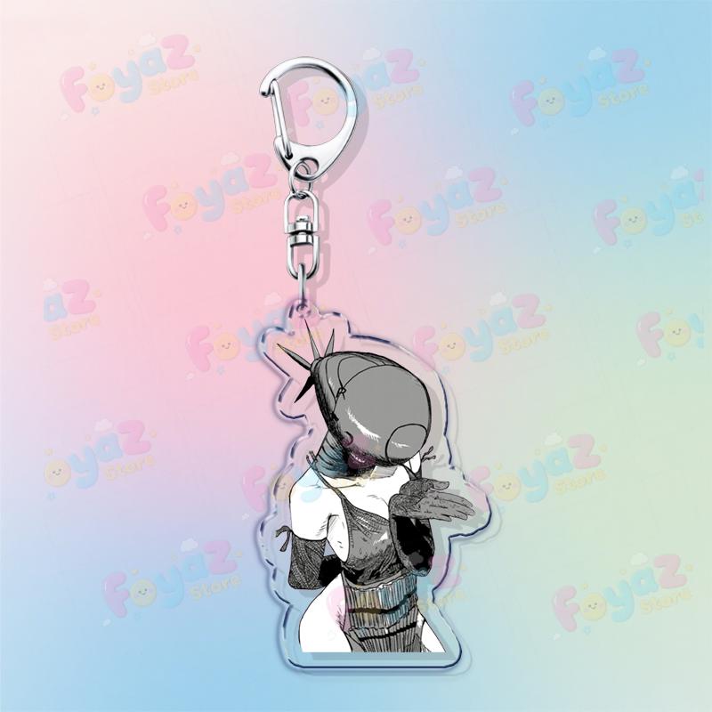 Anime Reze Art Keychain Accessories Bag Charms Devil Manga Women Keyrings Jewelry Csm Chibi Fans Freinds Gift