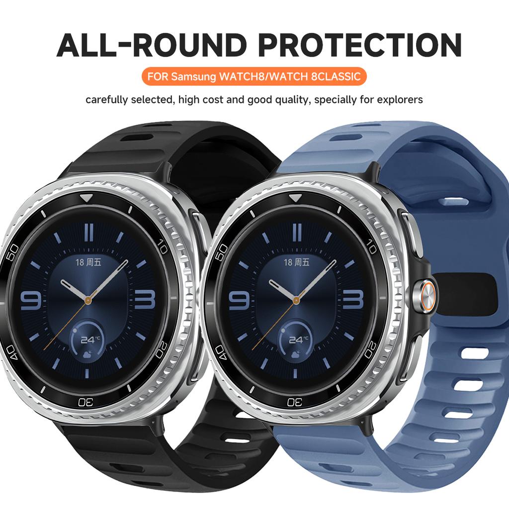 Silicone Strap for Samsung Galaxy Watch 8 40mm 44mm 8 Classic 46mm for Samsung Galaxy 7Ultra/Ultra 2025 47mm Sport Band Bracelet