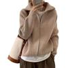 Simple Casual Versatile Lapel Knitted Cardigan Top Women's Autumn and Winter New Loose Lazy Wind Sweater Jacket