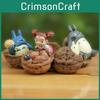 Cute Cartoon Totoro Cat Coal Ball Walnut Mini Model For Home Decor And Gift Giving