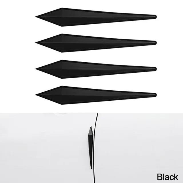 NEW 4pc Car Antis-scratch Protective Sticker Body Bumper Anti-collision Protection Door Rearview Mirror Edge Guard Rubber Strip Interior Mirrors 6
