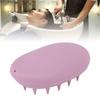 3pcs Oval Shape Hair Brush Silicone Elastic Wide Teeth Shampoo Brush for Hair Washing Cleaning