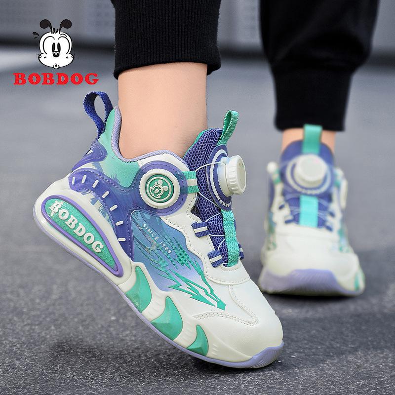 Babu bean boys shoes 2025 spring and autumn new middle-aged and older children's mesh breathable children's sports shoes boys basketball shoes