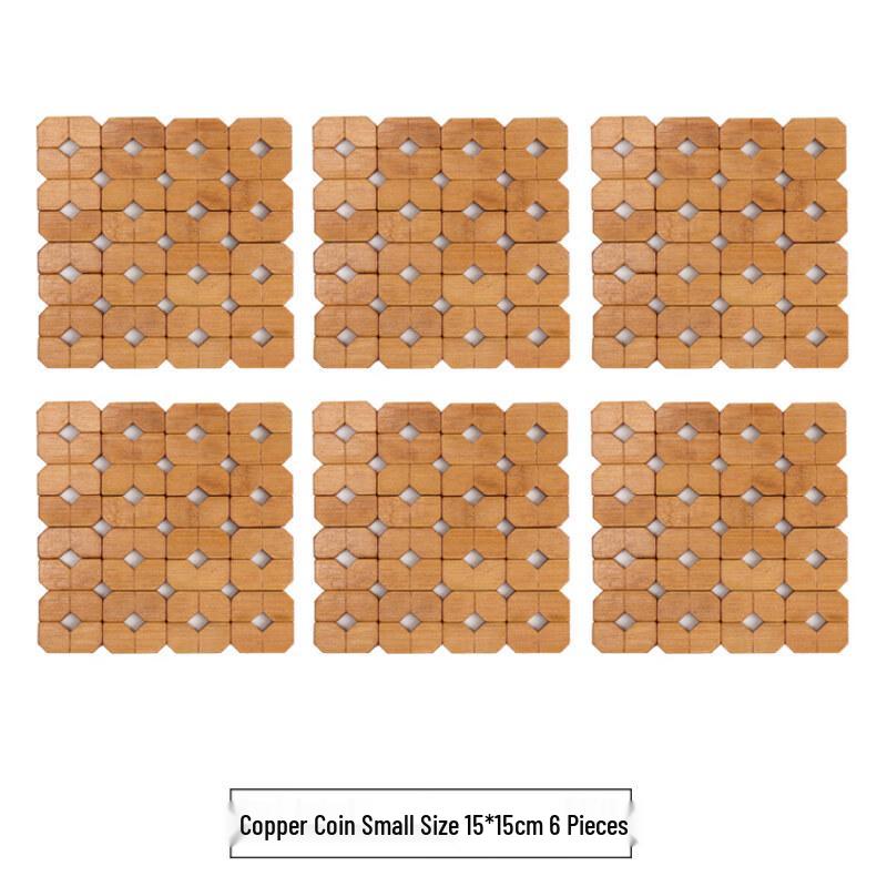 Xihe Copper Coin Heat-Resistant Placemat & Coaster Set
