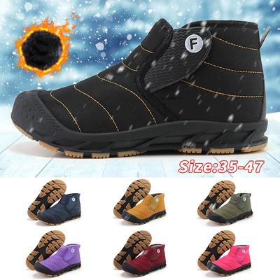 Männer Schneestiefel Frauen Winter Baumwolle Schuhe Super Warme Stiefeletten Wasserdichte Warme Plüsch Stiefel Schuhe Plus Größe 47 Outdoor High Top Warme Pelz Turnschuhe
