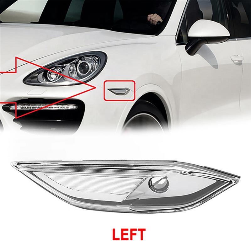 A03Z-Car Front Side Fender Light Turn Singal Marker Light Fit For Porsche Cayenne 958 2011-2014 95863107100, 95863107200