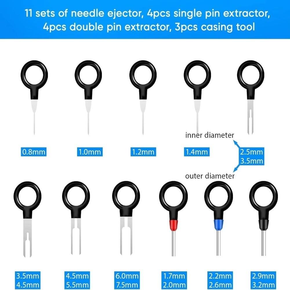 Mechanical Tools Car Terminal Removal Tool Kit Keys Automotive Plug Pullers  Mechanical Extraction